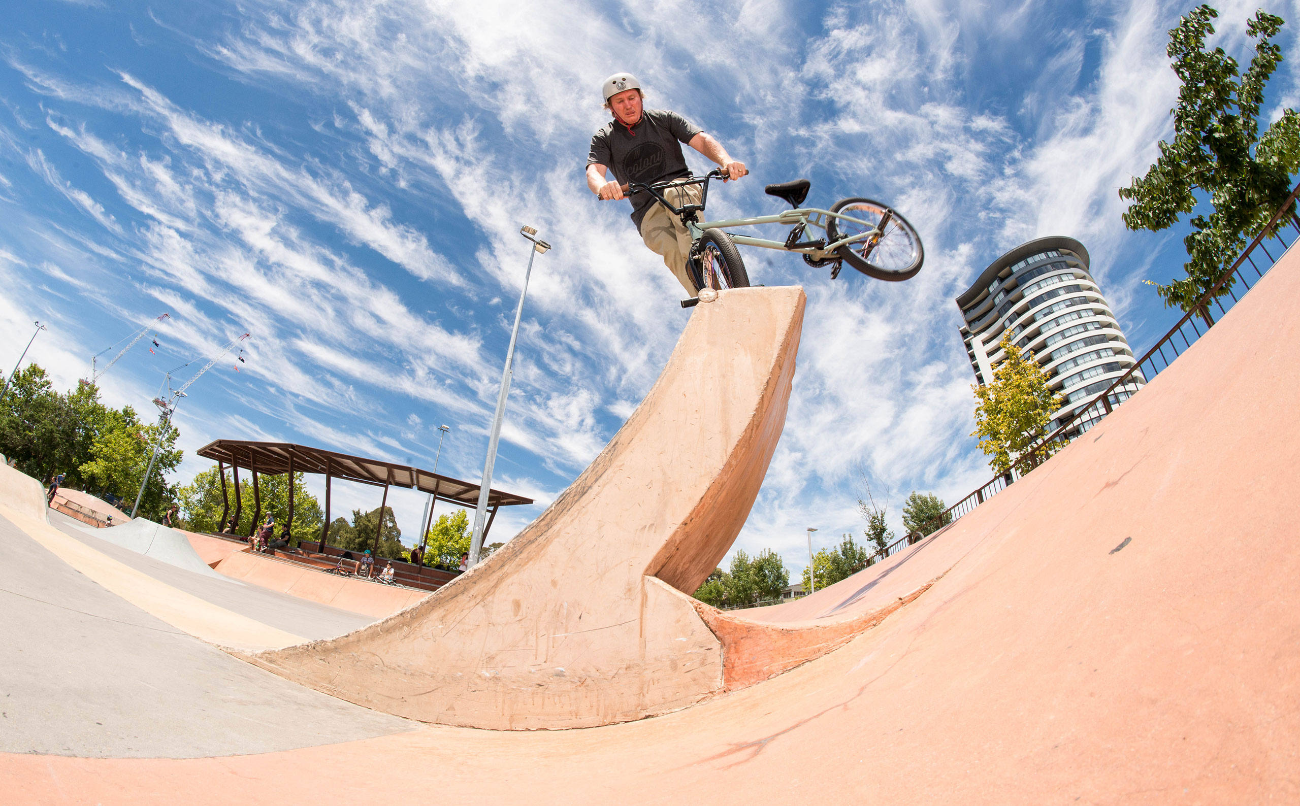 Narrow tranny with little to no deck is no match for Clint Millar's nose pick whip skills.