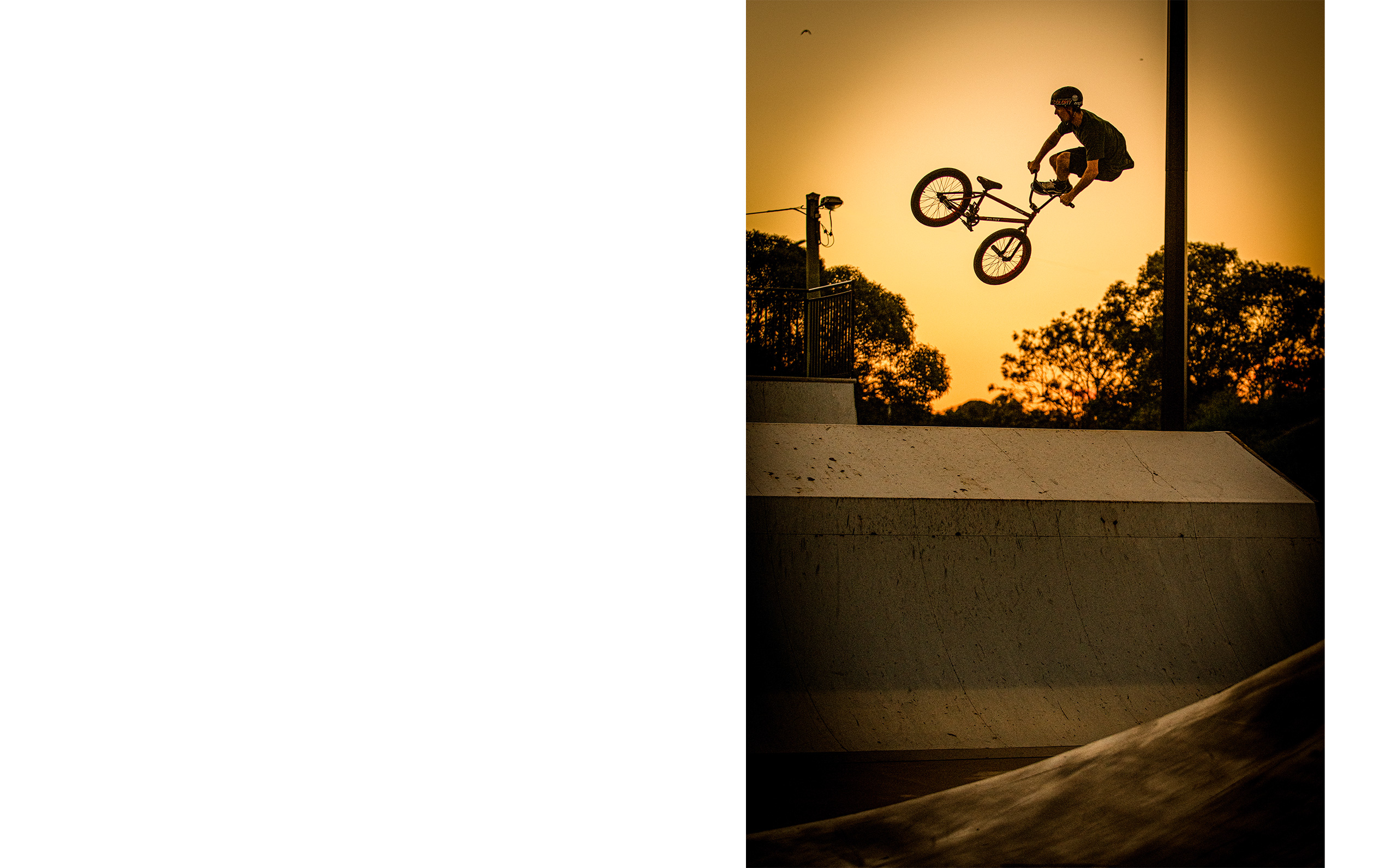 Chris James showing his student at the time how to 360 whip at Beenleigh BMX Park.